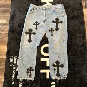 Custom blue jeans